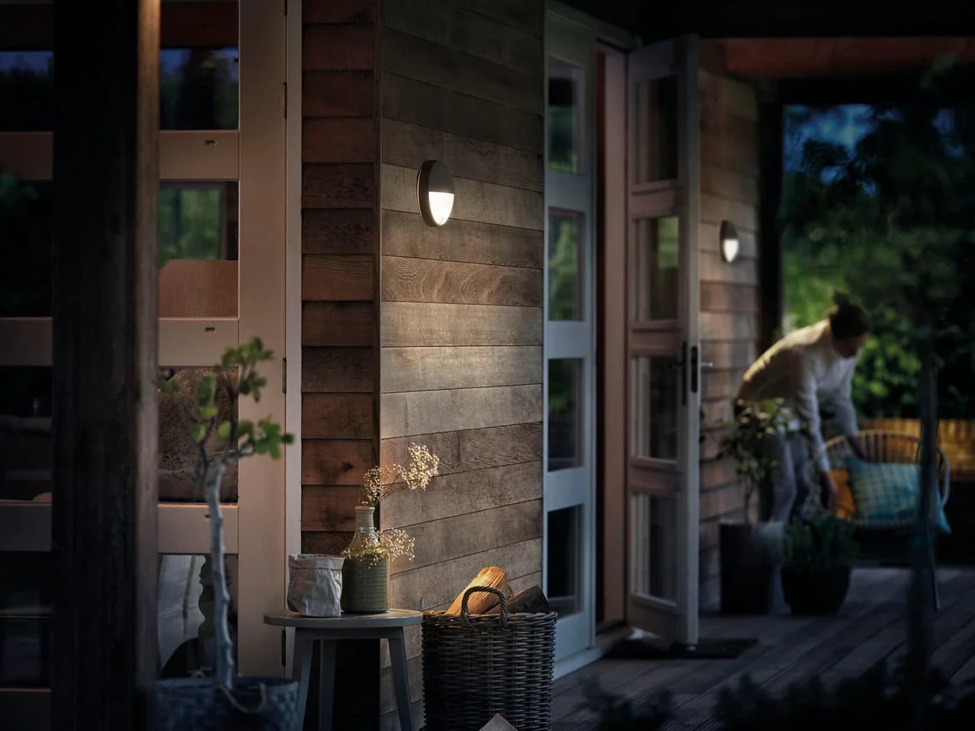 Philips Capricorn LED-Sensor-Außenlampe Anthrazit