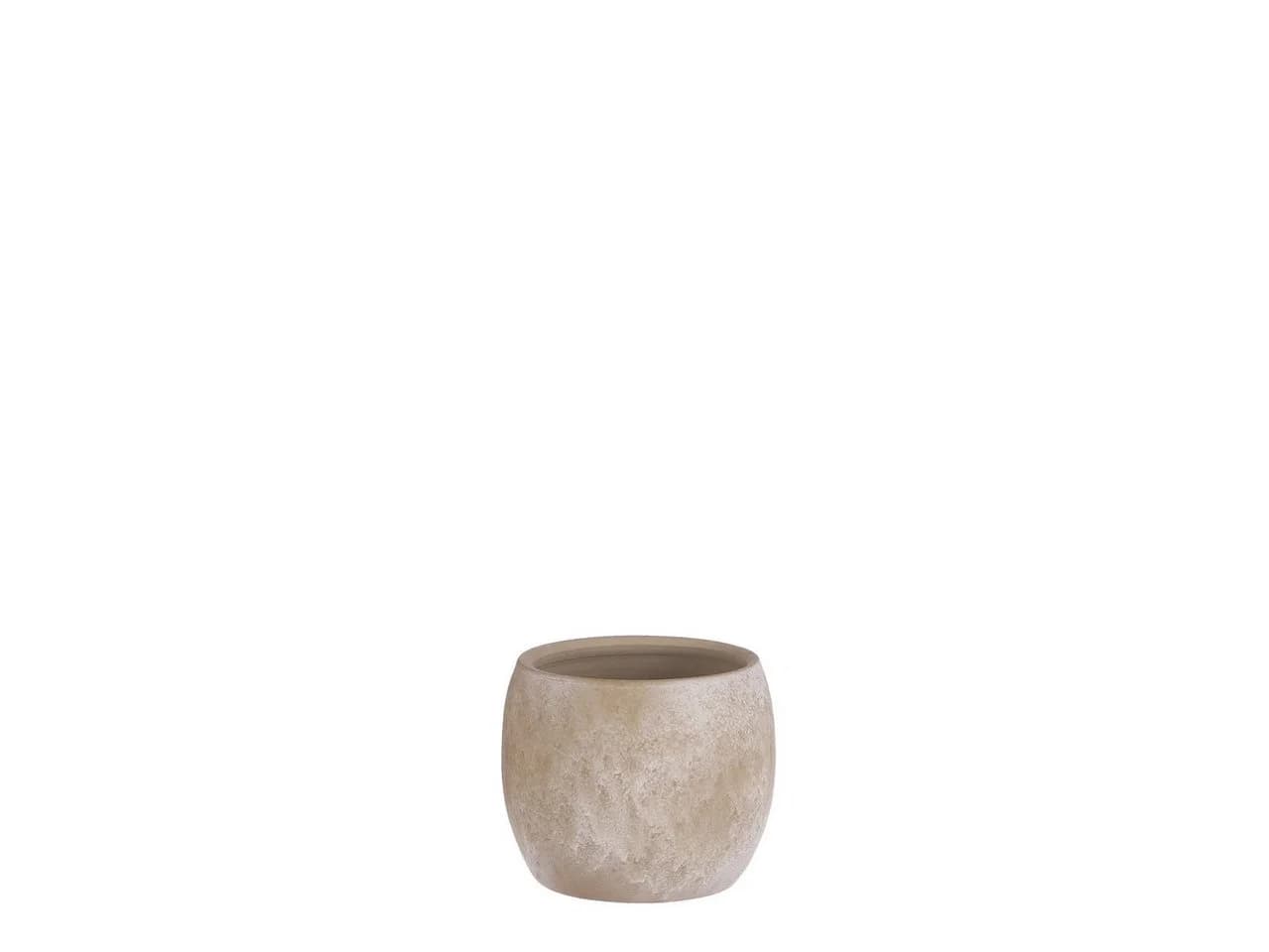 Mica Decorations Blumentopf Lester Creme Terrakotta