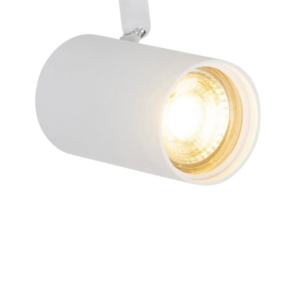 Qazqa Schienensystem Jeana Weiß Aluminium Modern