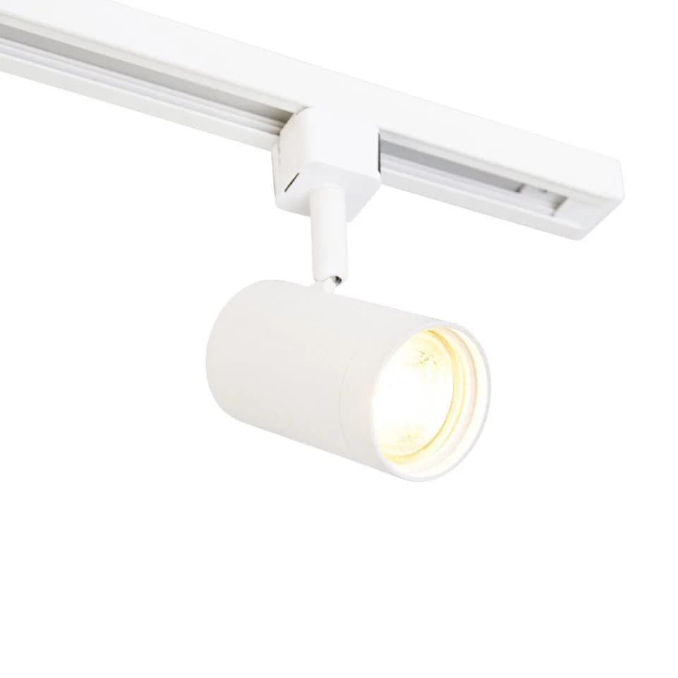 Qazqa Schienensystem Iconic Jeana 6 Strahler Weiß