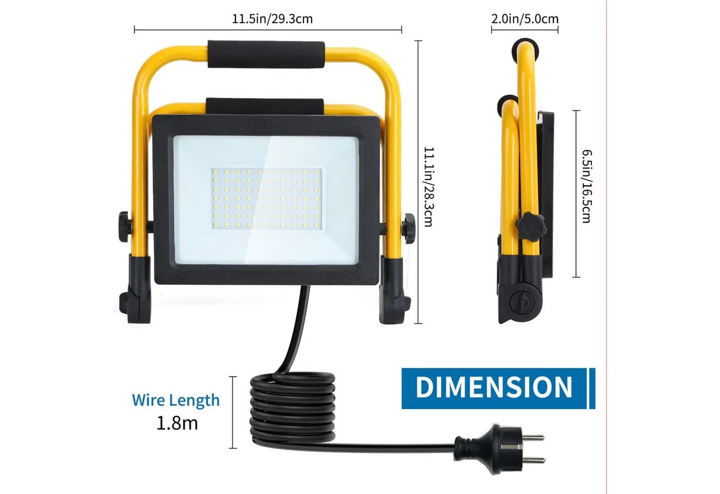 Aigostar LED Baustrahler 100W 8800LM Arbeitsleuchte