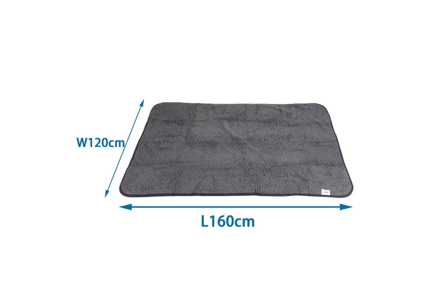 nobleza Tierdecke Grau Weiche Fleecedecke Waschbar