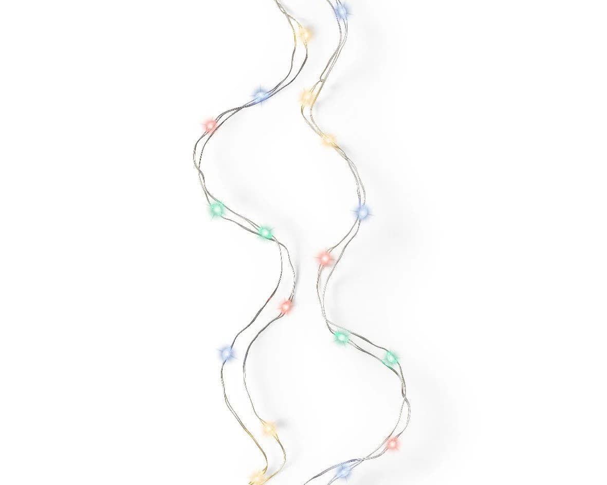 Lumineo LED-Lichterkette Bunt mit Timer 495cm 100 LEDs