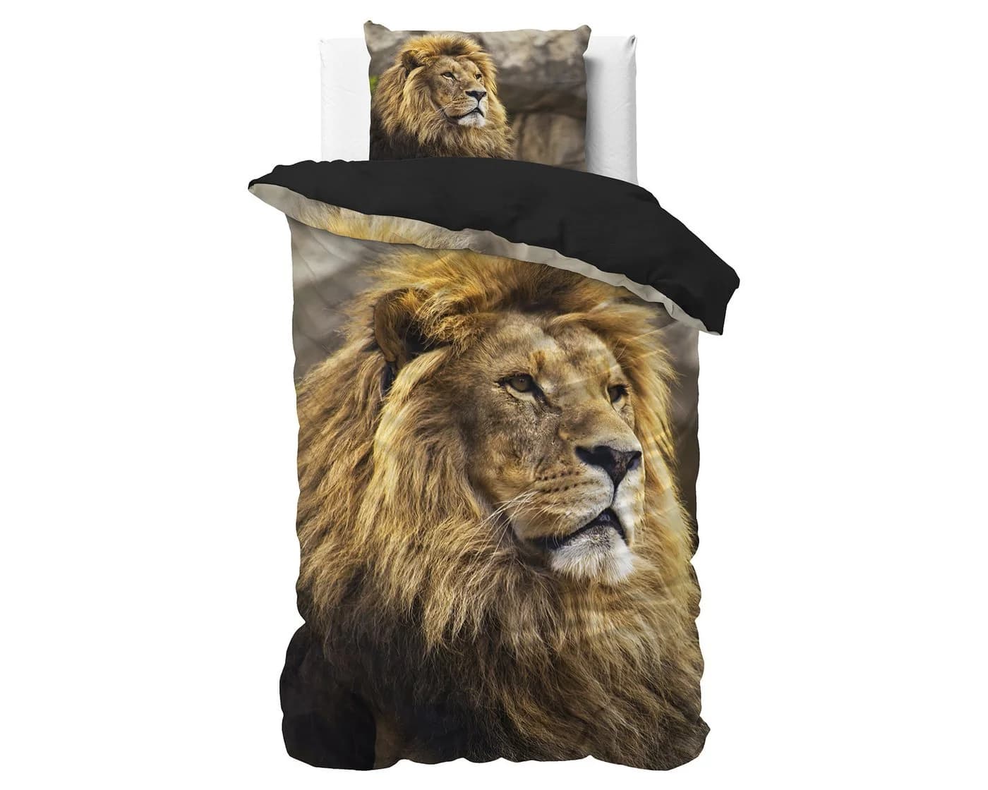 Sitheim® Bettwäsche SLEEPTIME Lion Mind Taupe 3-teilig 100% Baumwolle