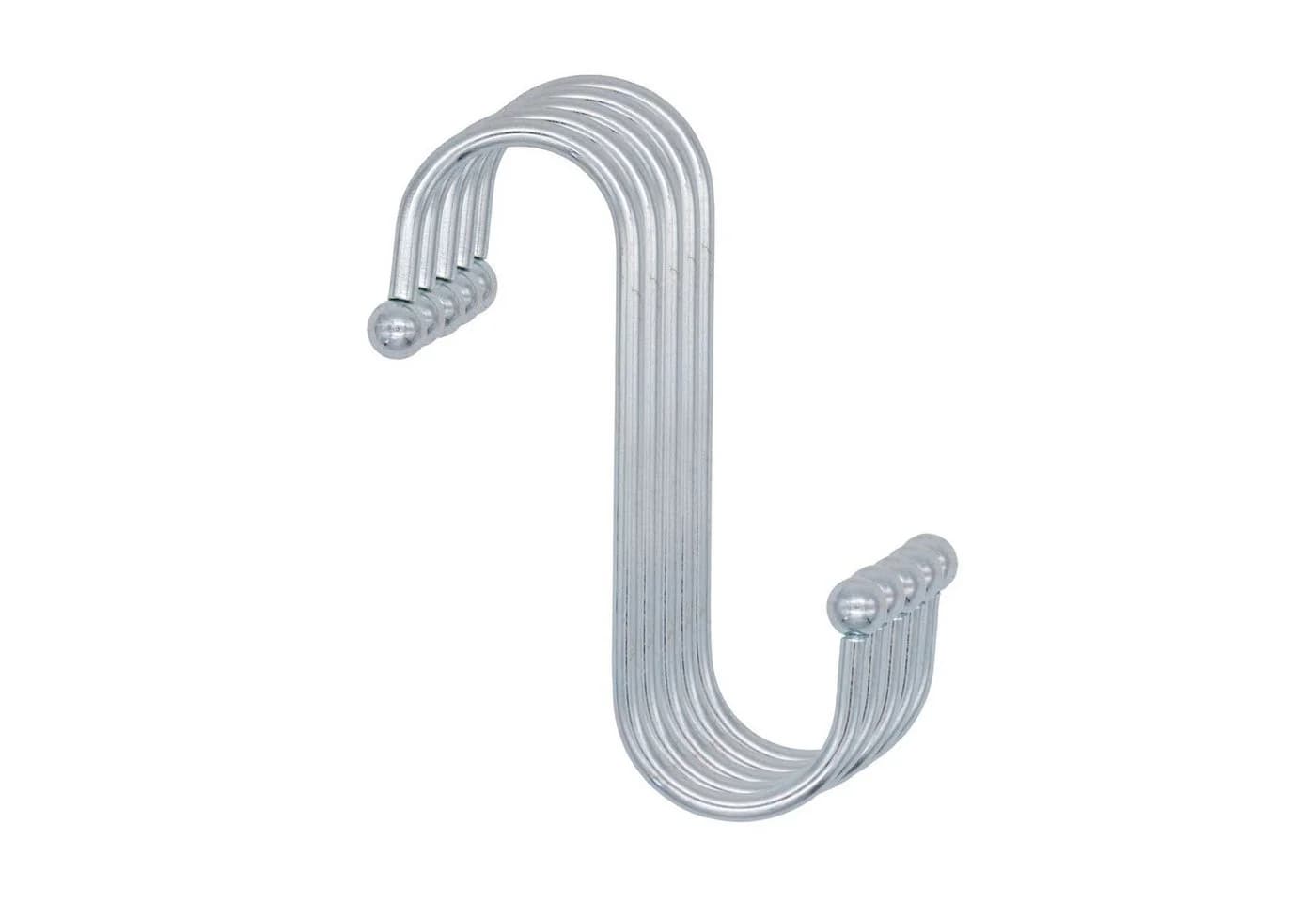 TSB Werk S-Haken Metallhaken Set 5-tlg. Verchromt
