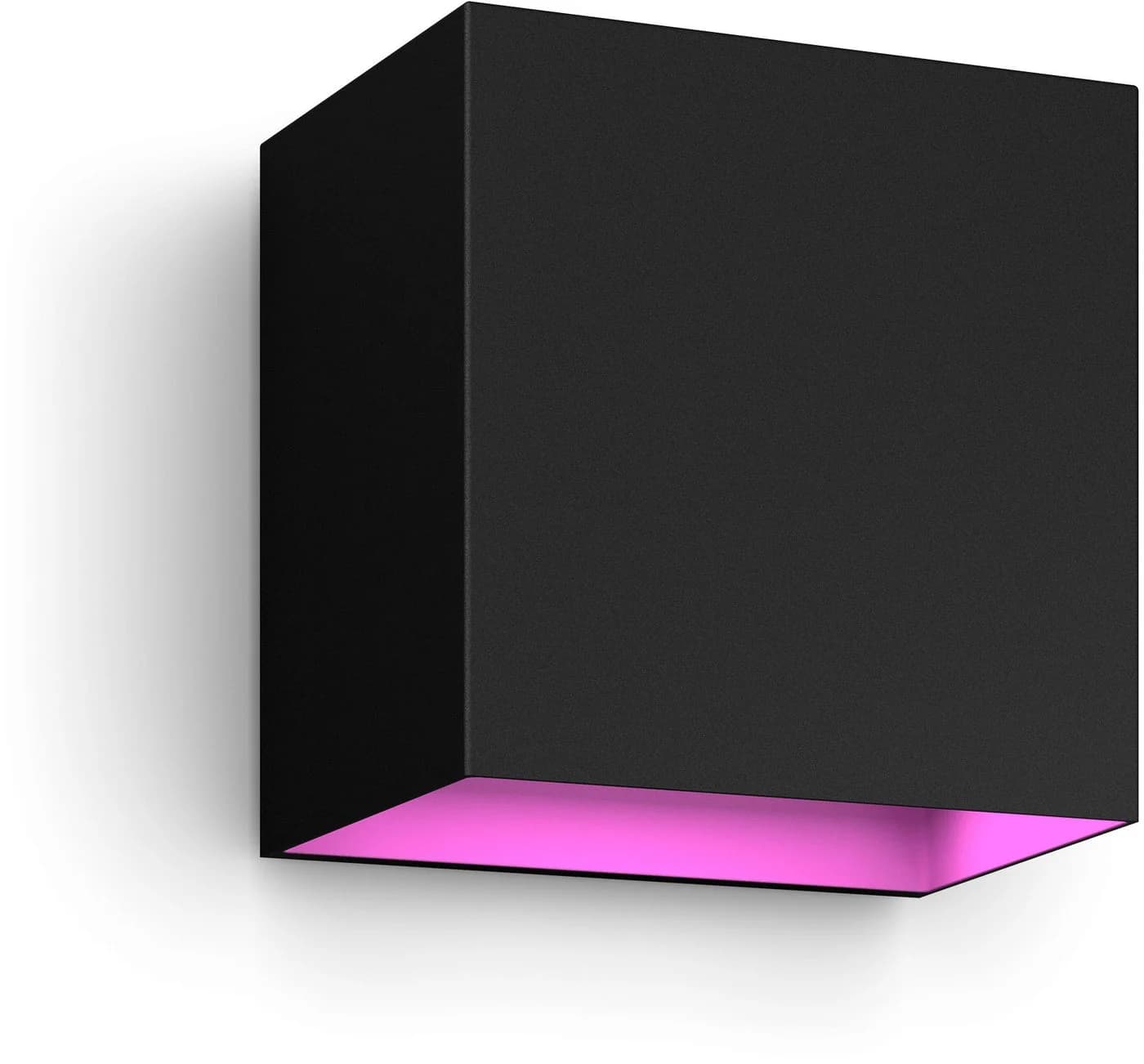Philips Hue Smarte LED-Leuchte Outdoor White & Color Ambiance Resonate Wandleuchte Schwarz