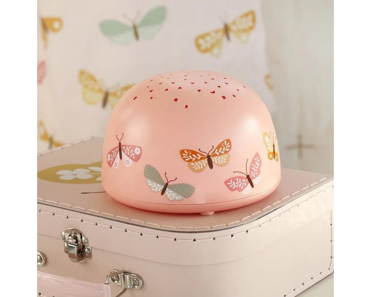 A Little Lovely Company LED-Sternenhimmel Nachtlicht Sternenprojektor Rosa