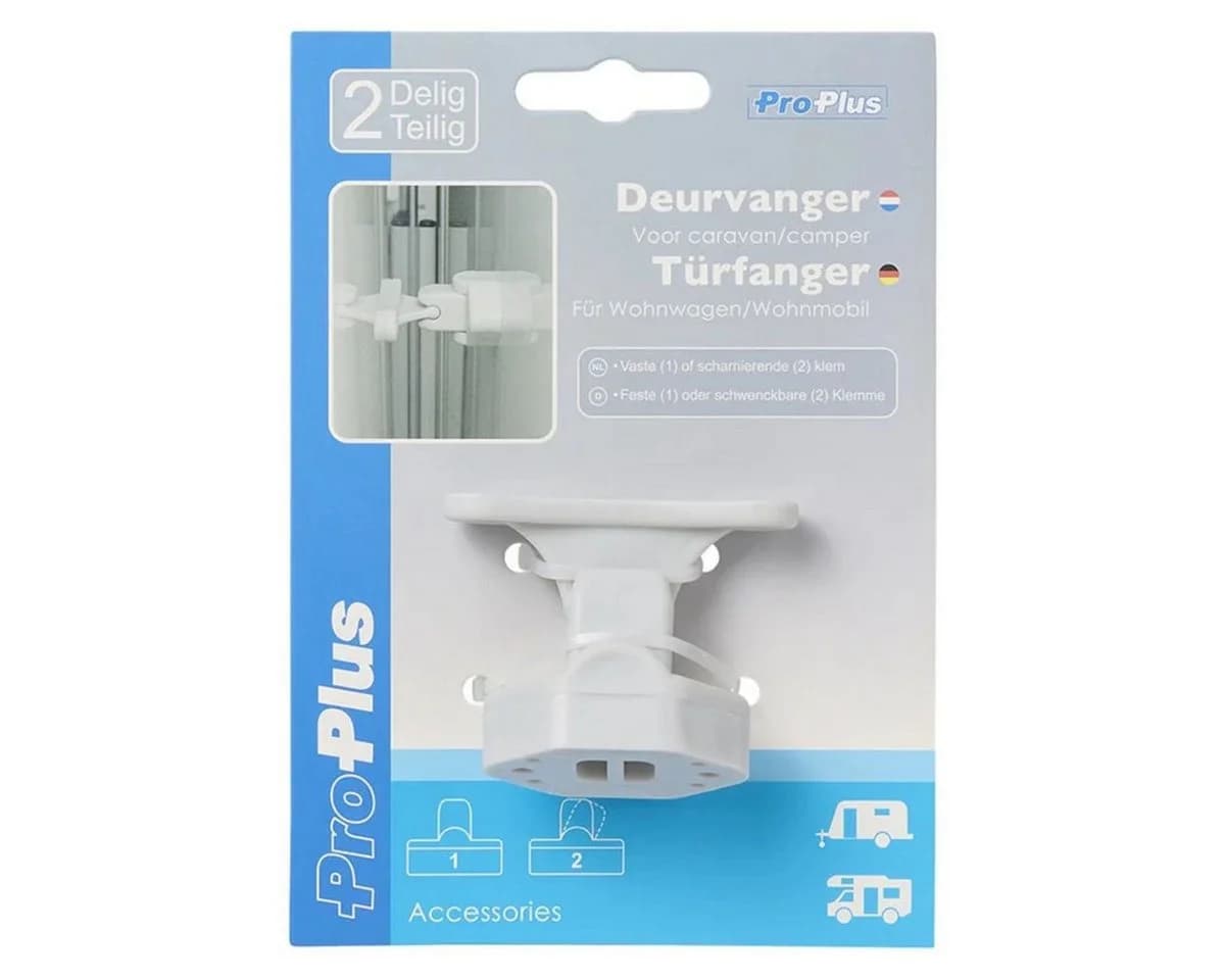 ProPlus Wandtürstopper Türfänger Grau Schwenkbar (2 St)