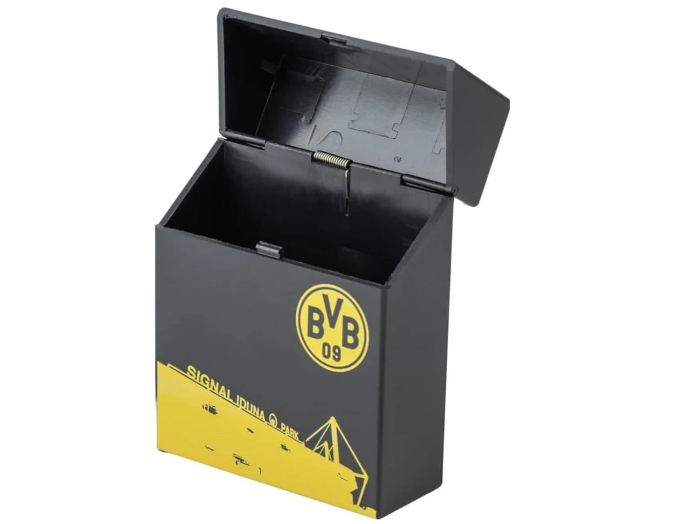 BVB Aufbewahrungsbox Klickbox 3er Set Schwarz Gelb Zigarettenbox