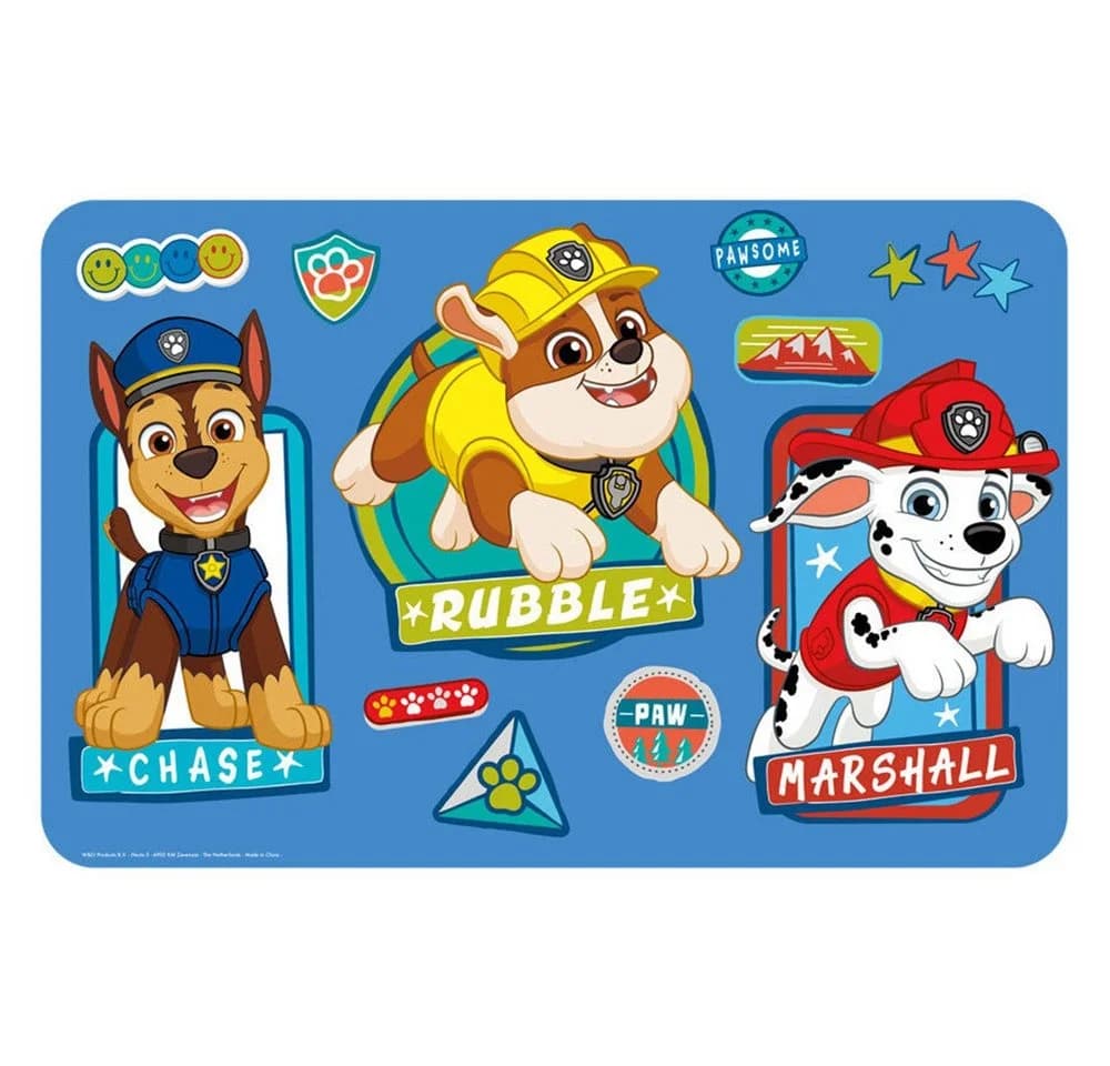 Paw Patrol Tischset „Guys“ Blau Abwaschbar