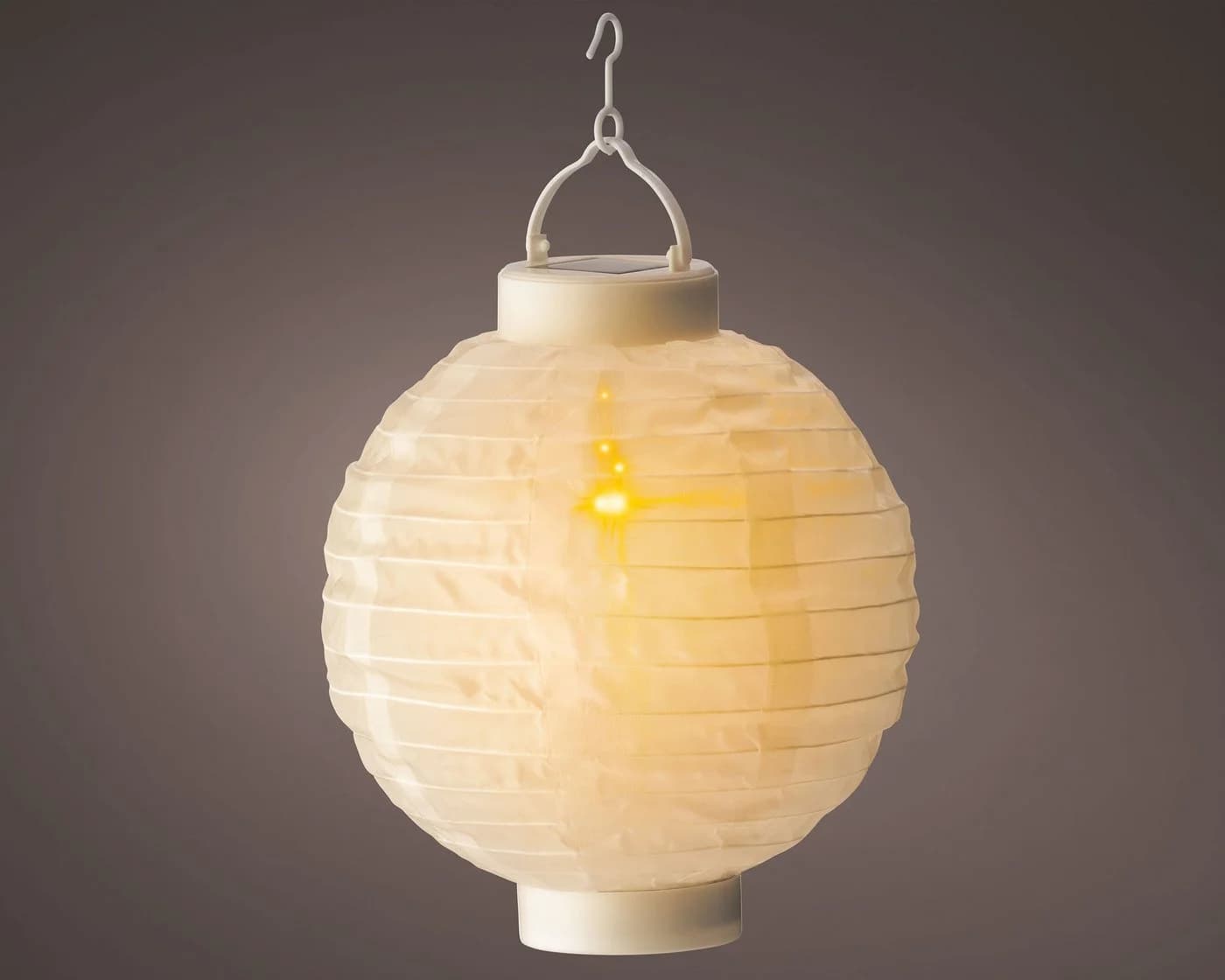 Lumineo Solar Lampion mit Flackereffekt Warmweiß