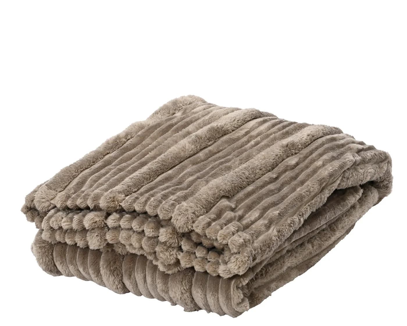 Kaemingk Kuscheldecke Fleecedecke Taupe 130x170cm