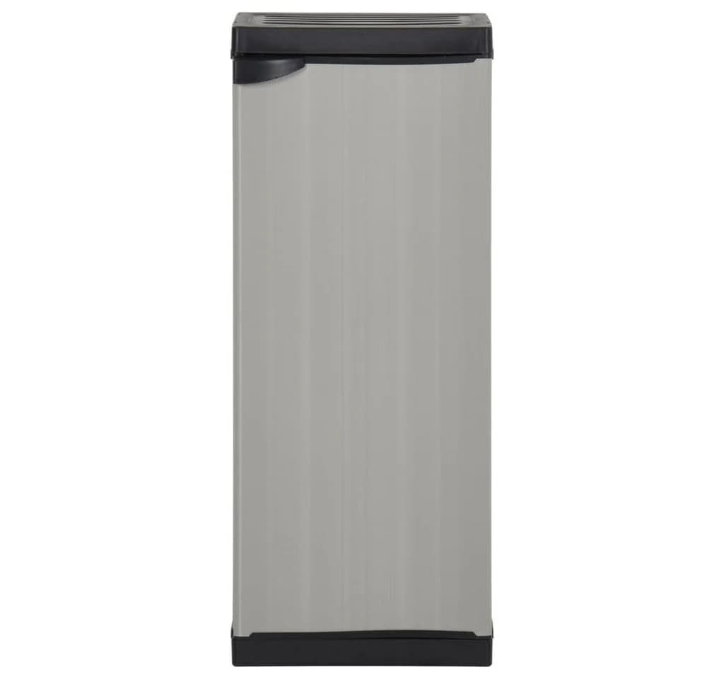 vidaXL Mehrzweckschrank Grau Schwarz Garten-Lagerschrank