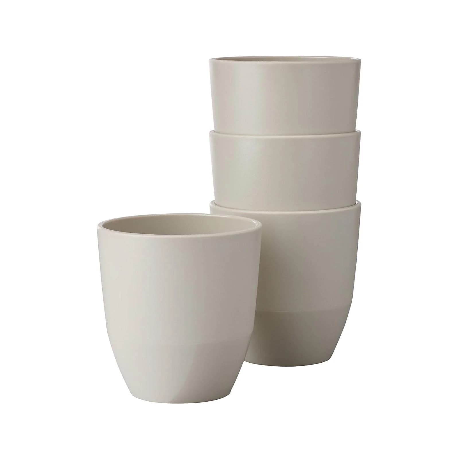 Mepal Silueta Becher 200 ml 4er Set Weiß Kunststoff