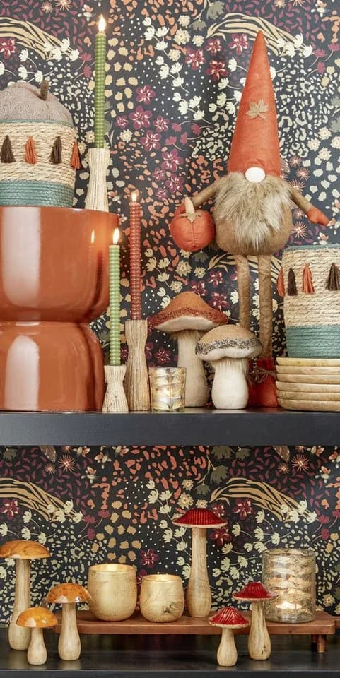 Mica Decorations Kerzenständer Indiana Braun Mangoholz