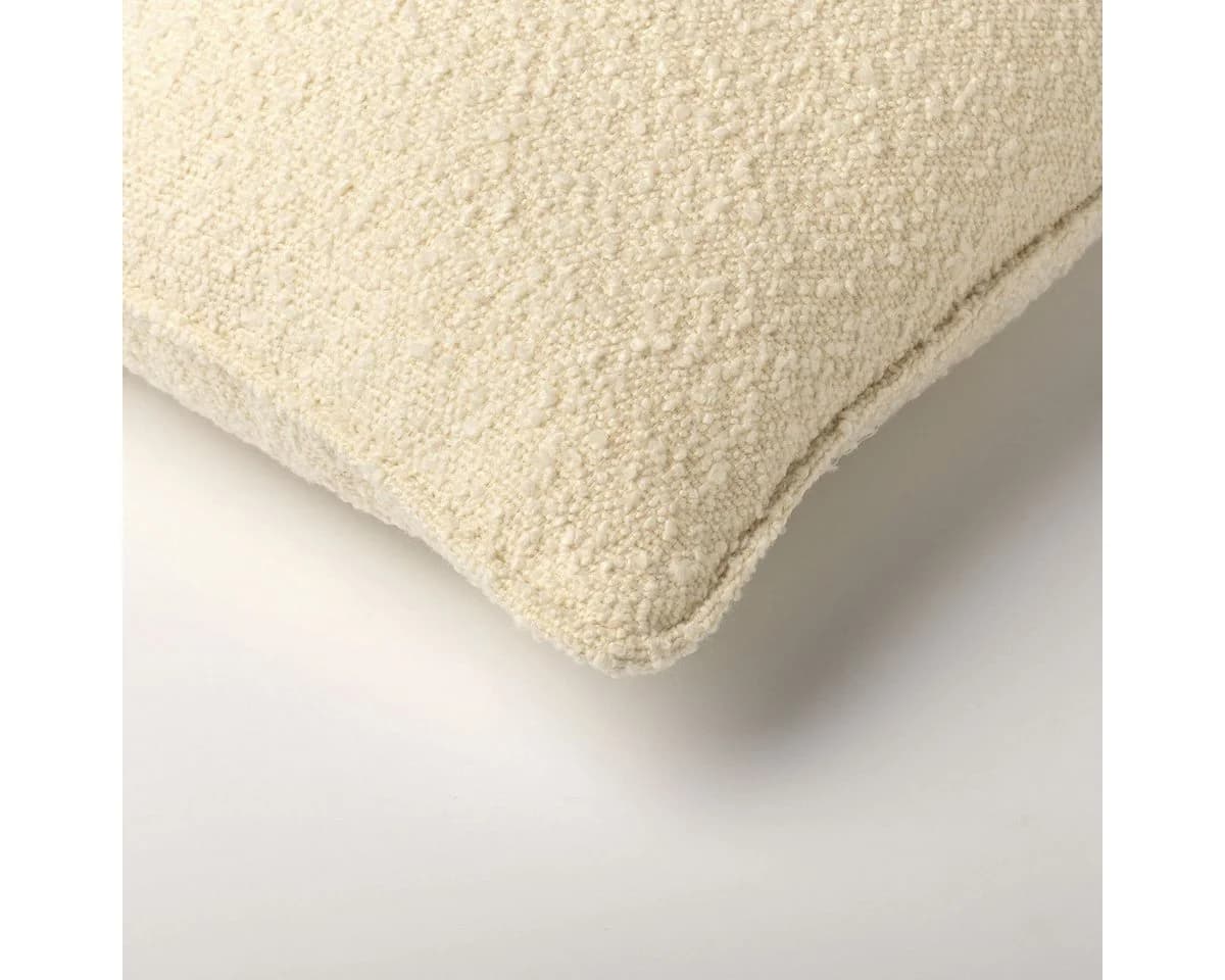 Dutch Decor Kissenhülle Bouclé 'Onno' Snow White - Weiß