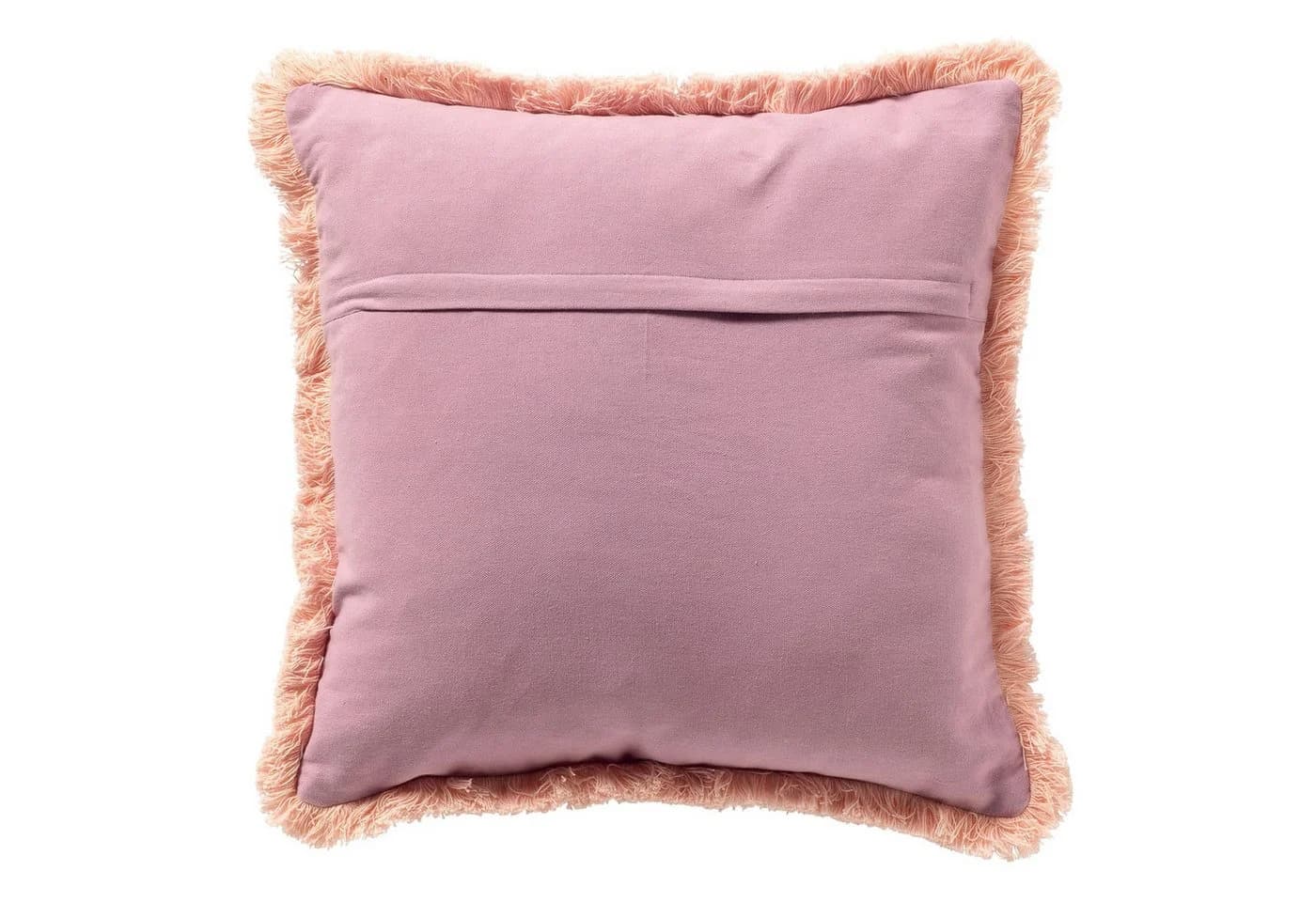 Dutch Decor Kissenhülle 'Chéri' 45 x 45 cm Rosebud Rosa Fransen