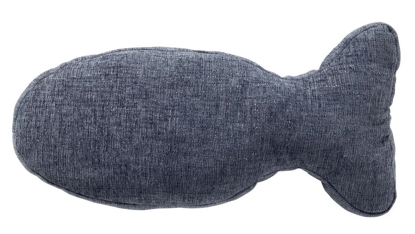 Dutch Decor Dekokissen Fisch Indian Teal Blau