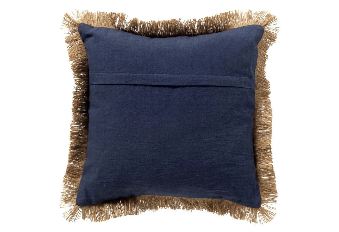 Dutch Decor Kissenhülle 'Nemo' Blau Fischmuster Fransen