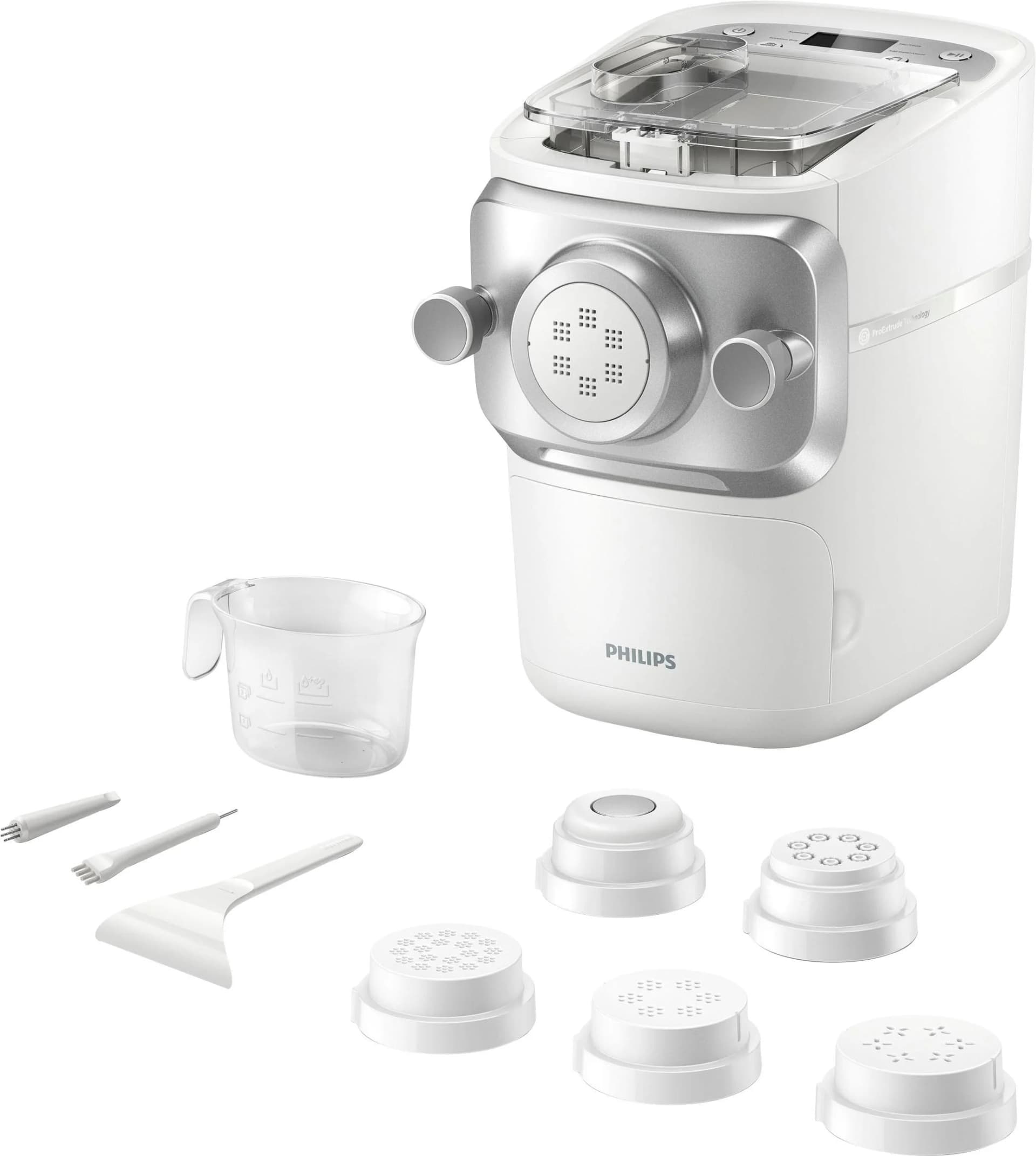 PHILIPS Nudelmaschine Pastamaker HR2660/00 Avance Collection weiß/silber