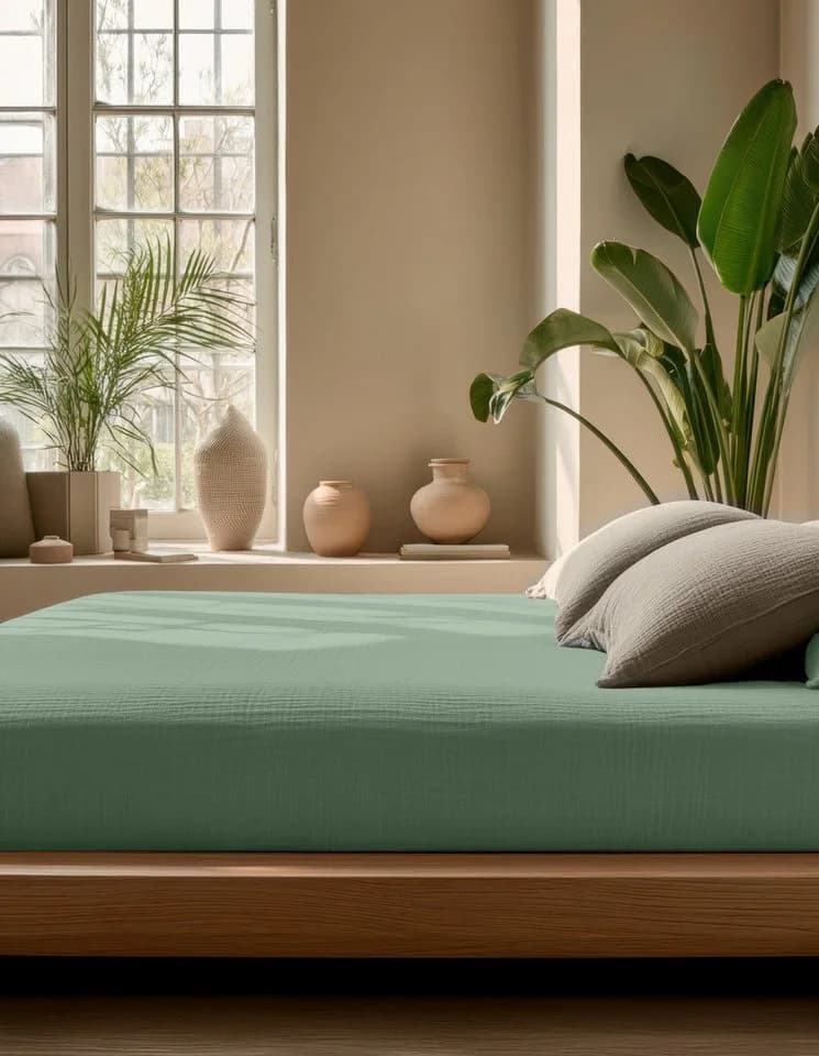 Sitheim-Europe Spannbettlaken Mousseline 100% Baumwolle Renforcé Gummizug