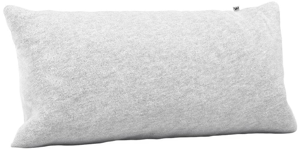Wolkenfeld Kissenbezug Flanell Baumwolle Kopfkissenbezug Premium Kissenbezug Hellgrau Melange