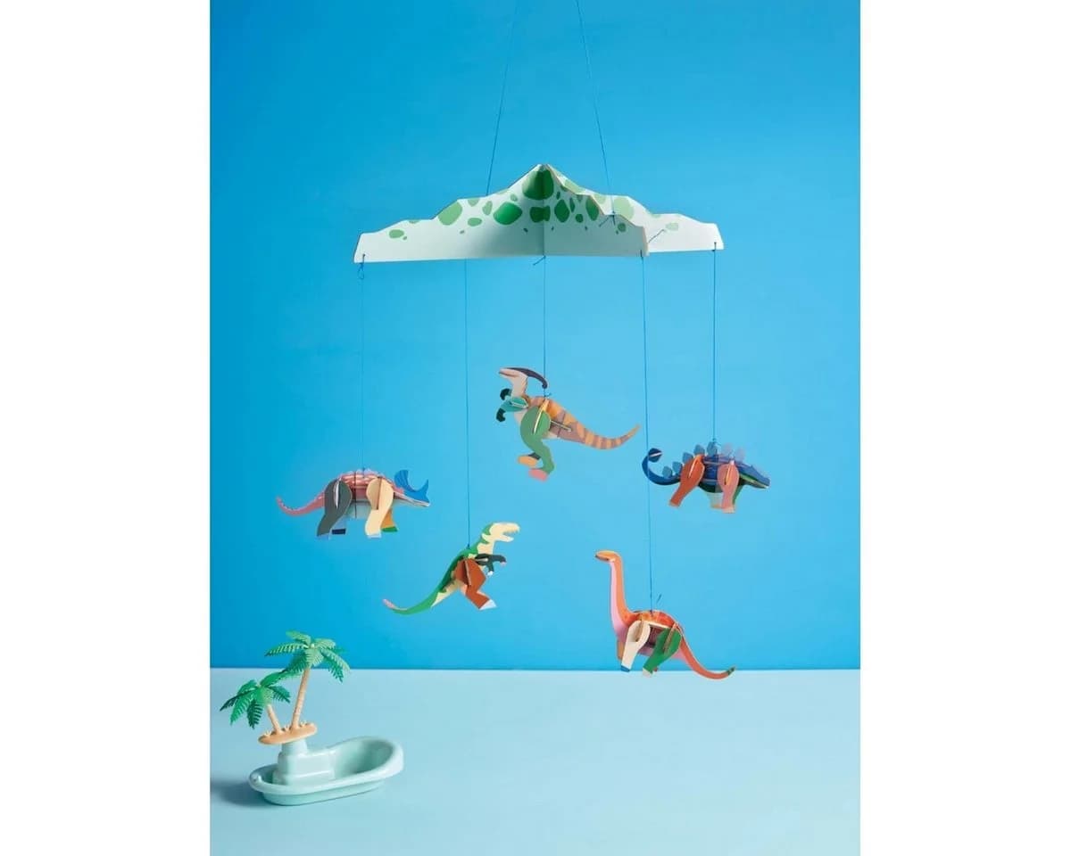 studio ROOF Kreativset 3D Mobile aus Karton Bunt