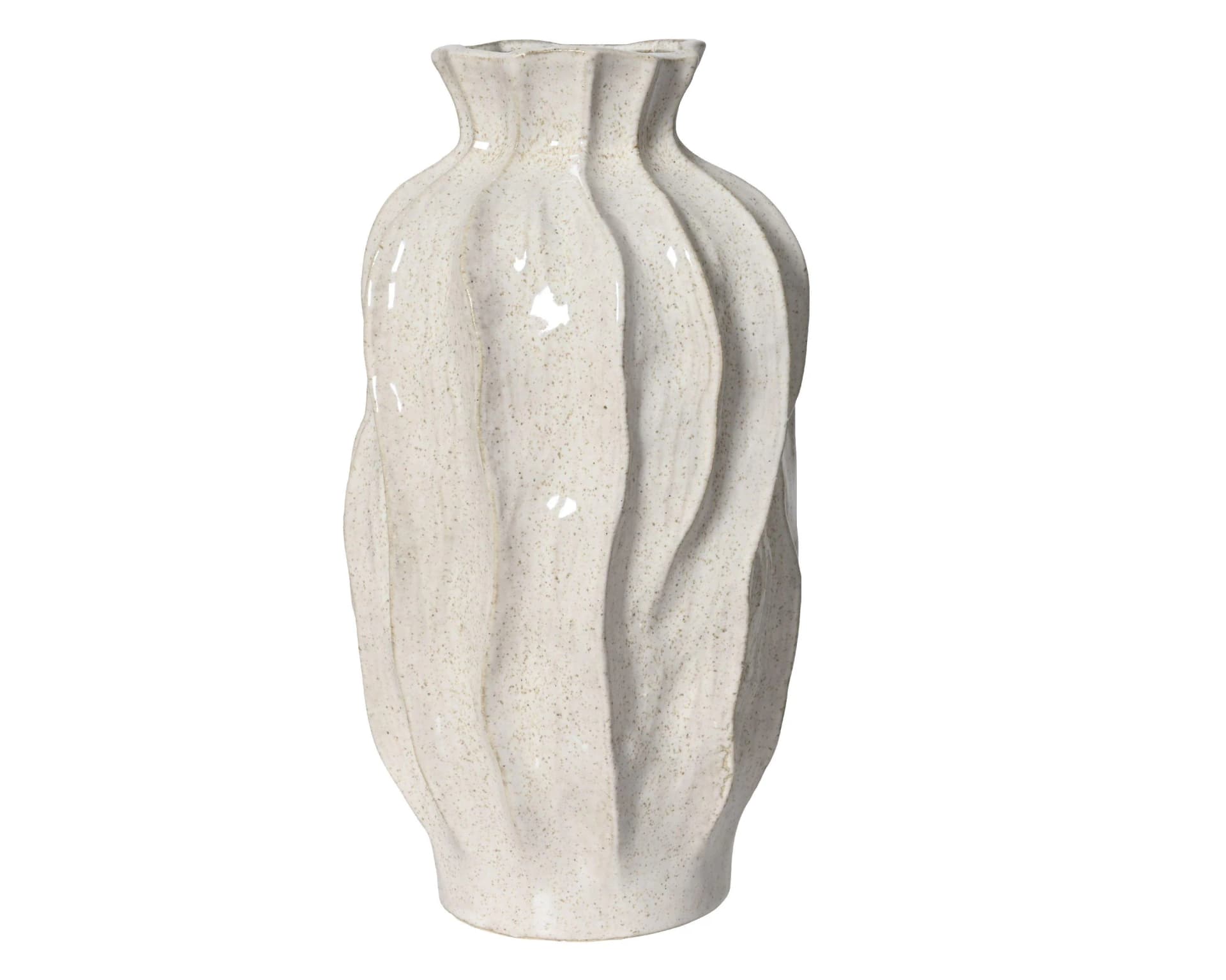 SONSTIGE Vase Weiß Steingut