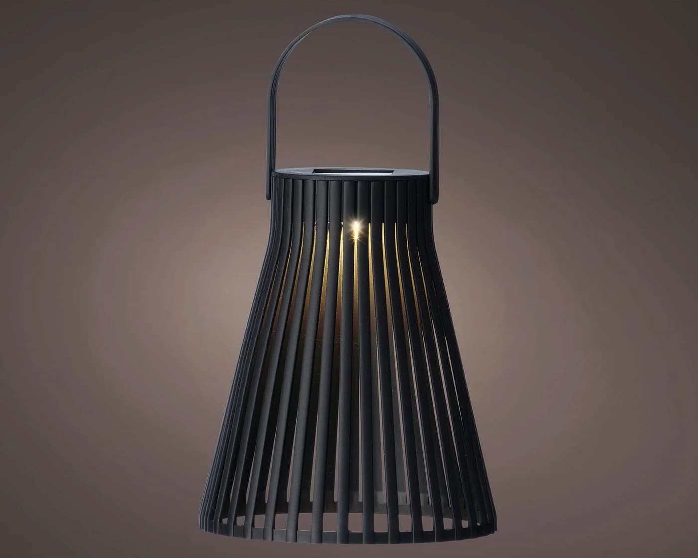Lumineo LED Laterne Solar Gartenleuchte Schwarz