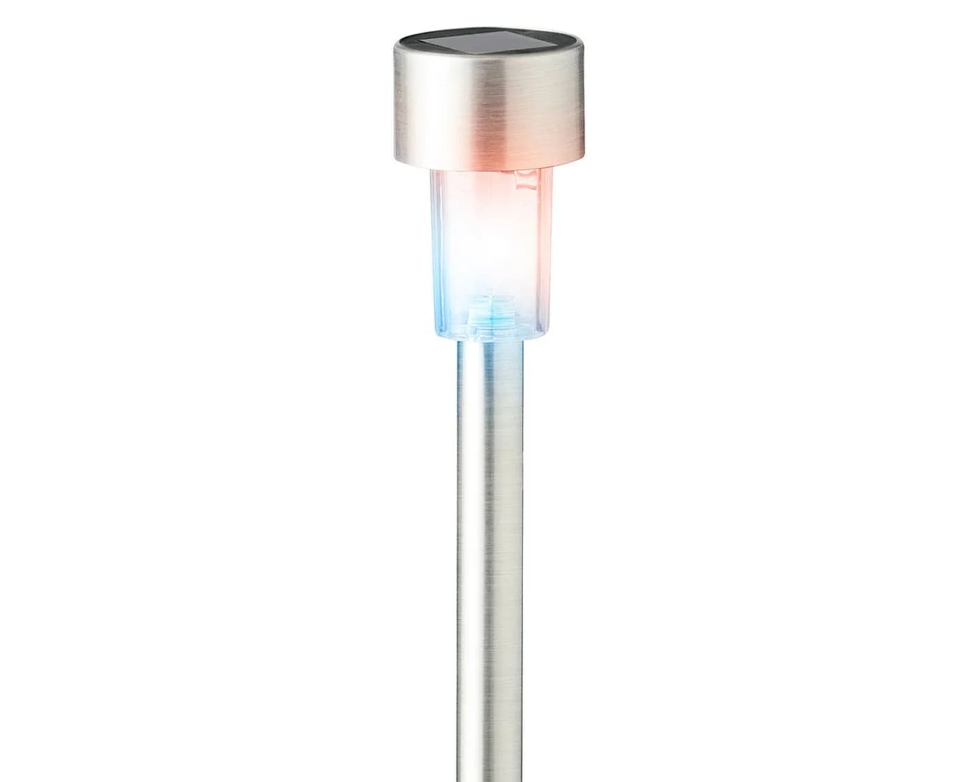 Lumineo LED Solarleuchte Edelstahl 4er Set Farbwechsel