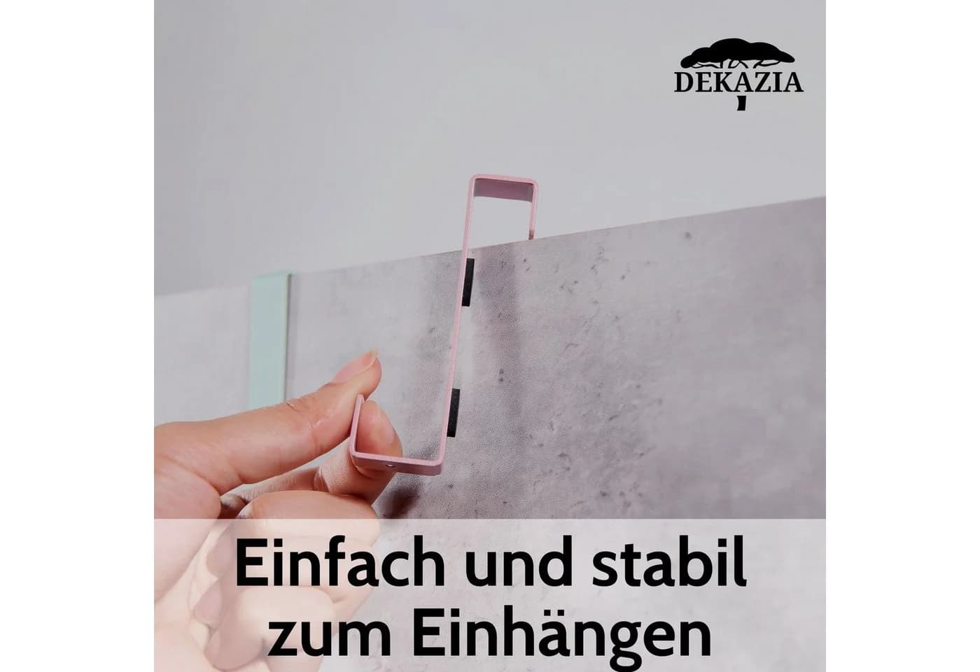 DEKAZIA Türhaken Kinderzimmer Bunt Rosa Edelstahl Einhängehaken