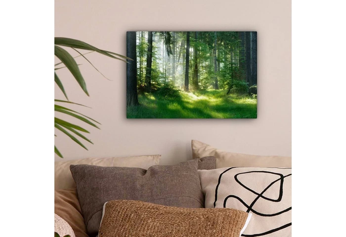 OneMillionCanvasses Leinwandbild Natur Wald 30x20 cm
