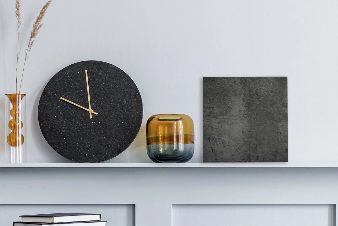 OneMillionCanvasses® Leinwandbild Strukturiert Beton Grau Wandbild