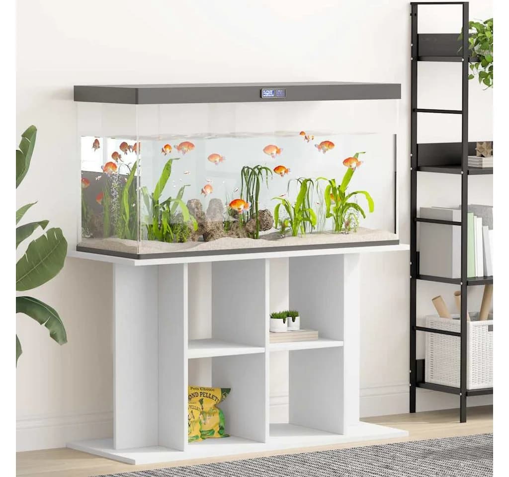 VIDAXL Aquariumunterschrank Weiß 100x40x60 cm Holzwerkstoff