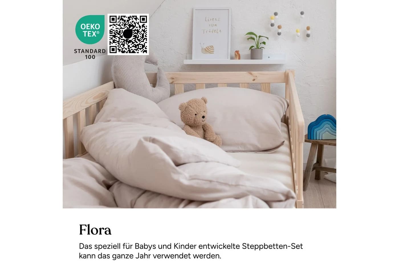 Ehrenkind Steppbett + Kopfkissen Kinder-Set Polyester