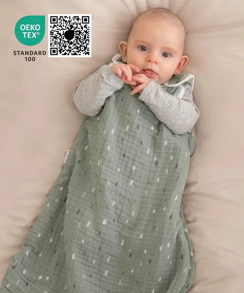 Ehrenkind Babyschlafsack Sommer Rund Musselin 100% Bio-Baumwolle Violett