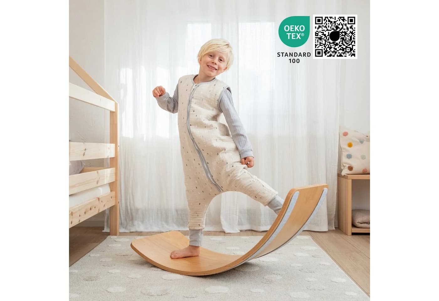 Ehrenkind Babyschlafsack Musselin mit Füßen 2.5 TOG Rosa Bio-Baumwolle