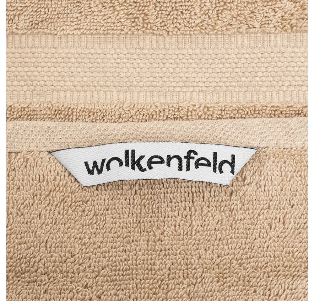 Wolkenfeld Handtuch Set Premium Low-Twist Baumwolle 550 g/m² 6-tlg. Beige