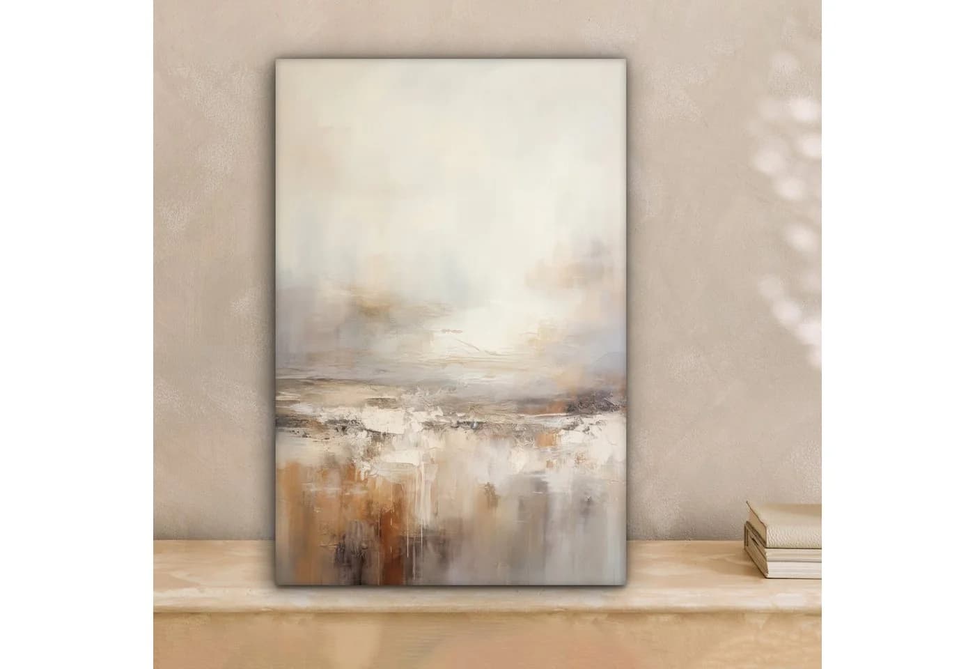 OneMillionCanvasses® Leinwandbild Kunst Industriell Grau Braun Abstrakt Fotodruck 20x30 cm
