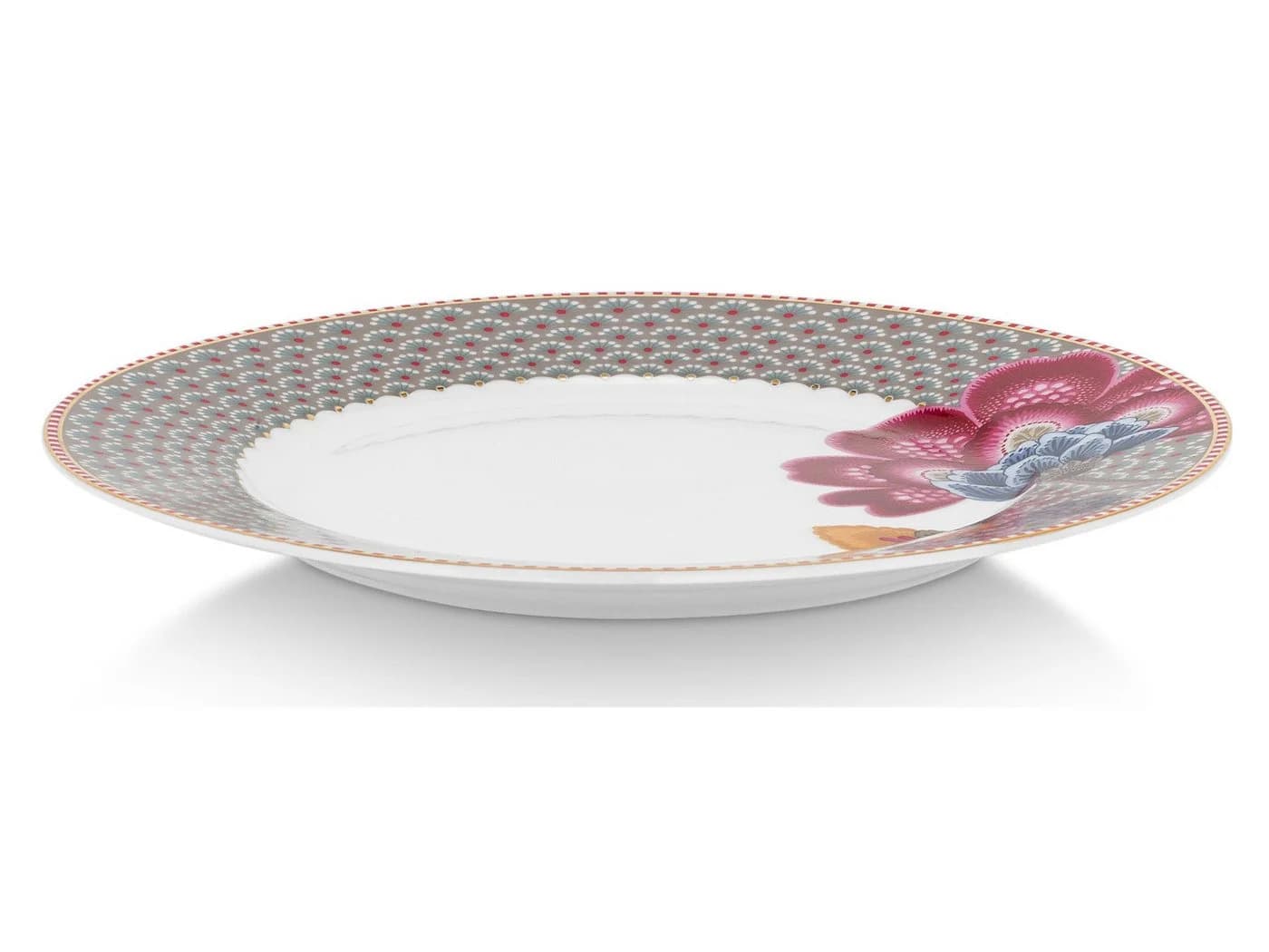 PiP Studio Frühstücksteller Blooming Tales Khaki 21cm