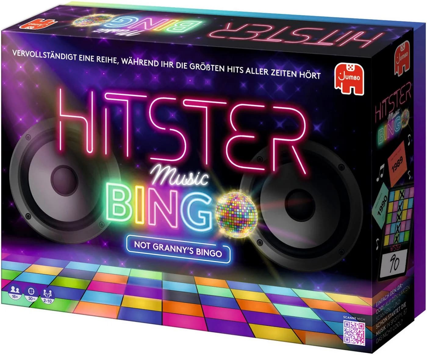 Jumbo Spiele Hitster Musik Bingo - Partyspiel mit 225 Hits