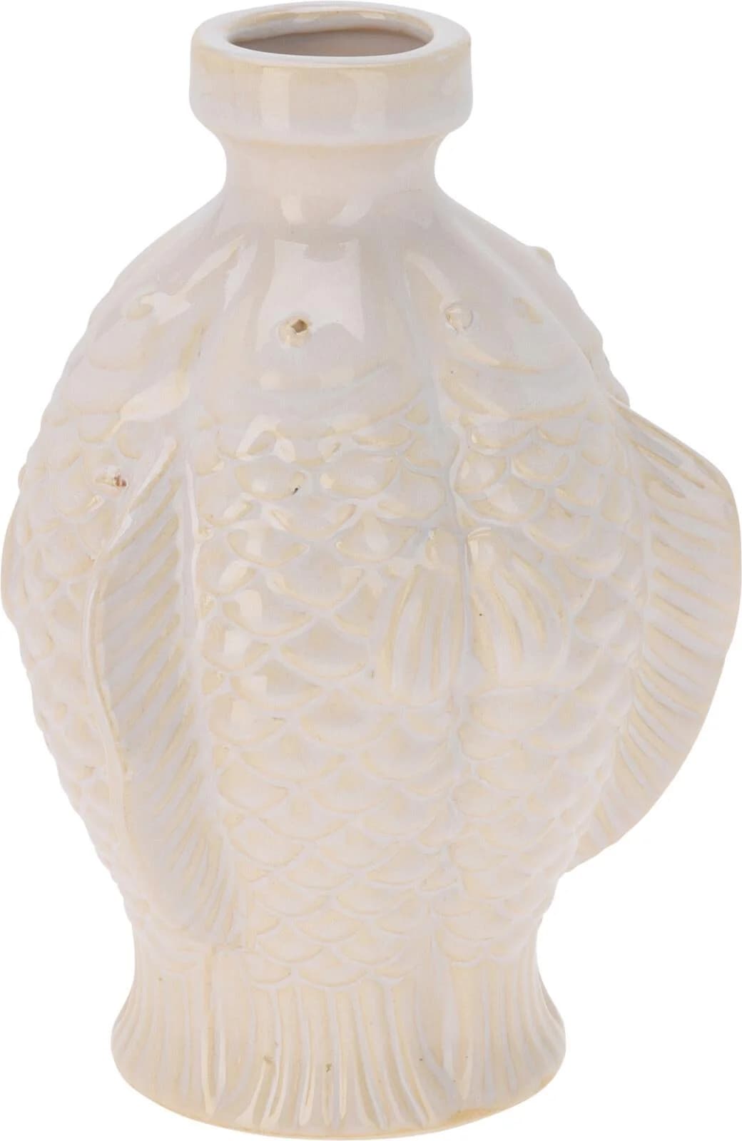 Deko-Vase FISCH Weiß