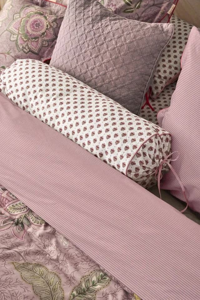 PiP Studio Dekokissen Hellrosa Jaipur Flower Muster