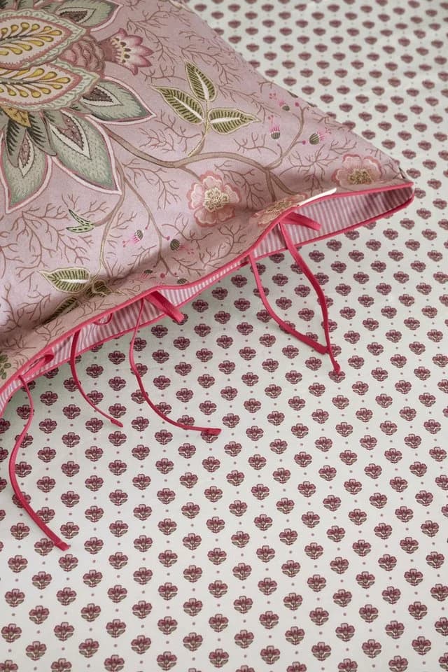 PiP Studio Spannbettlaken Jaipur Flower Hellrosa 100% Baumwolle
