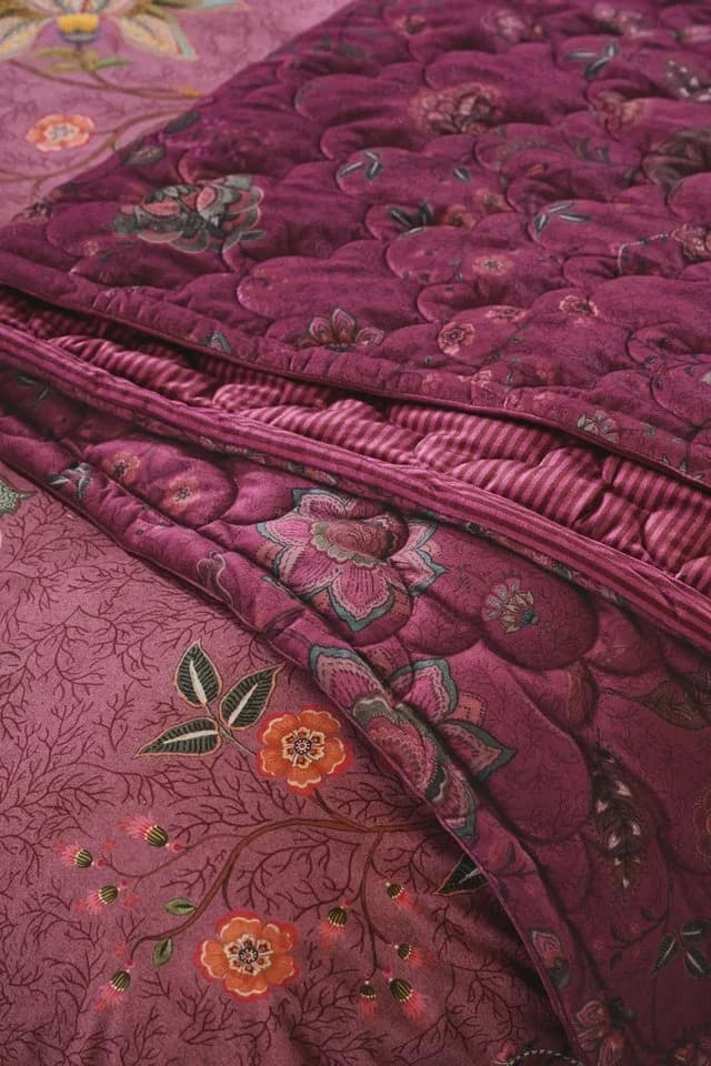 PiP Studio Tagesdecke Mumbai Morning Velvet Rosa