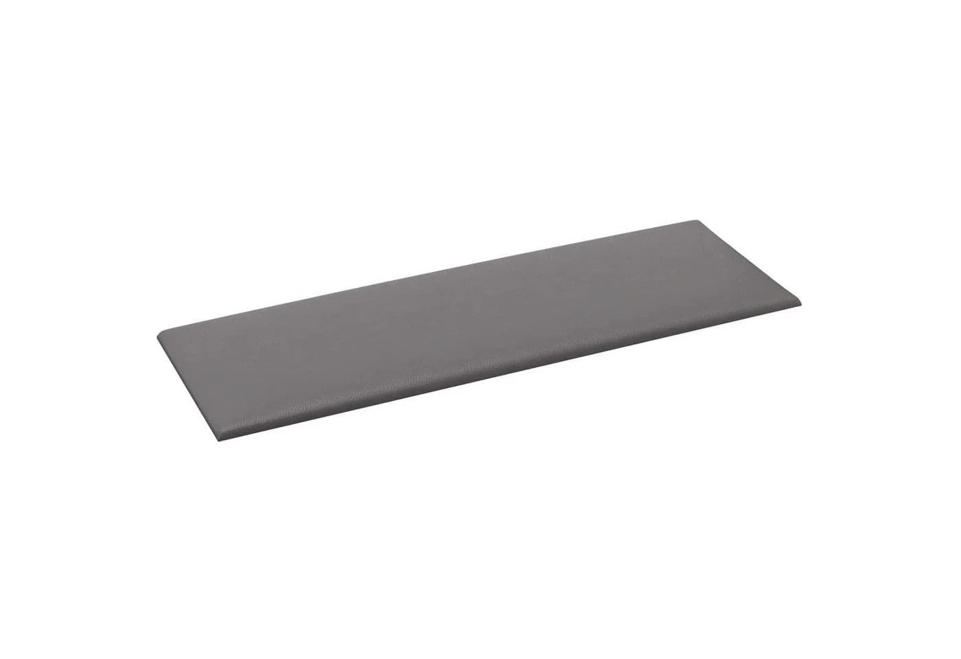 vidaXL Wandkopfteil-Set 12-tlg. Grau Stoff Modern