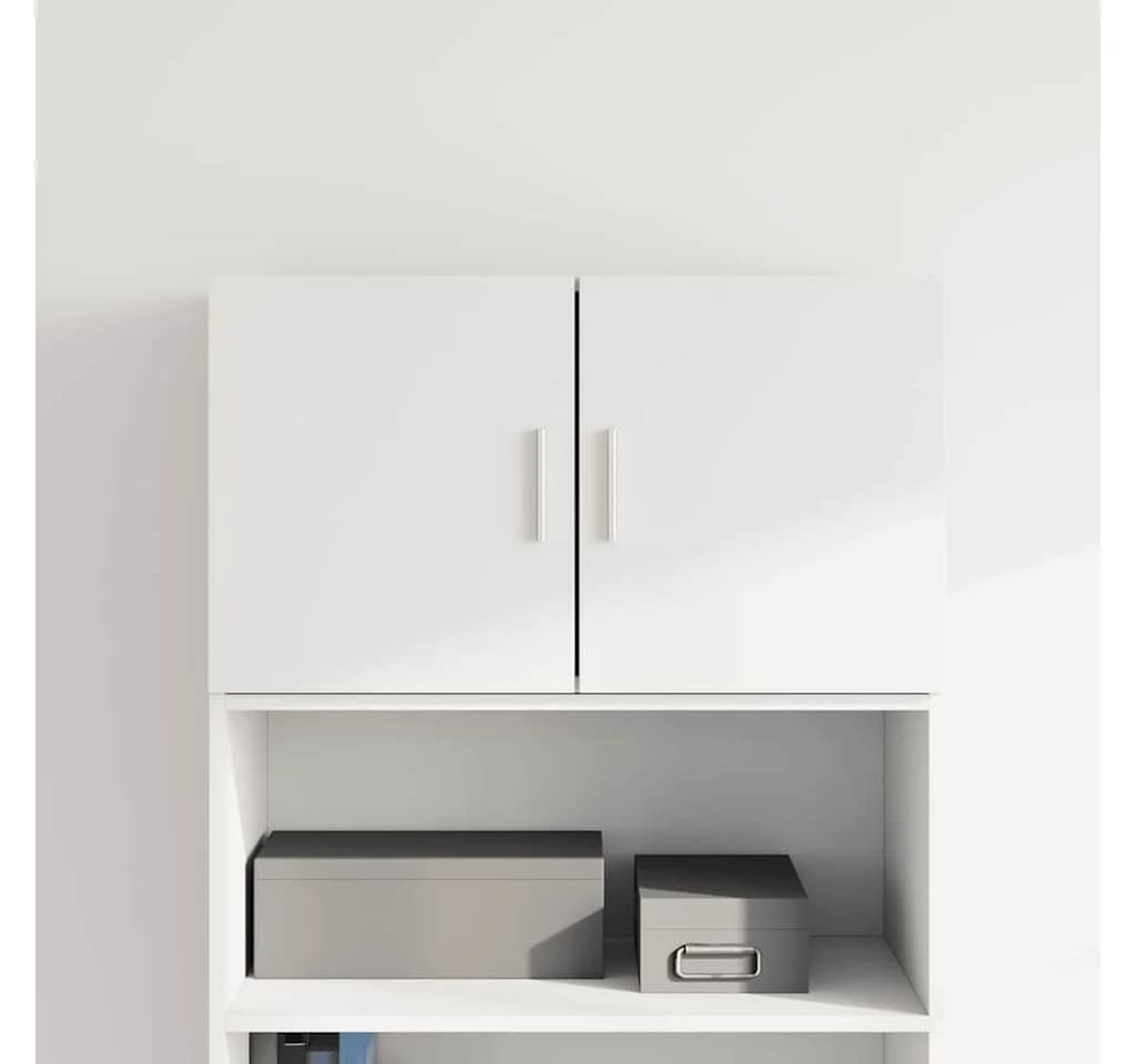 vidaXL Hängeschrank Wandschrank Weiß Modern Holzwerkstoff