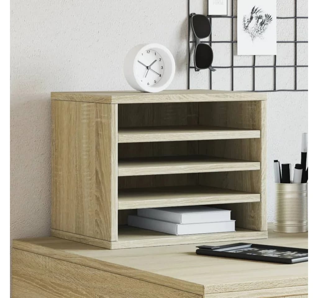 vidaXL Schreibtisch-Organizer Sonoma-Eiche Holzwerkstoff
