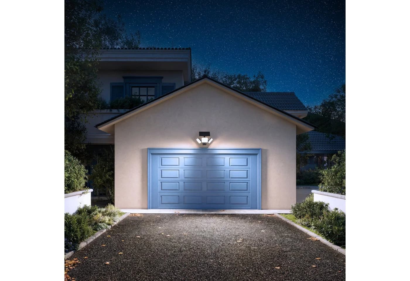 Philips Zyren Solar Flutlichtstrahler 4000 Lumen Schwarz