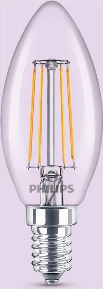 Philips LED-Leuchtmittel Kerzenform E14 6er-Pack Warmweiß